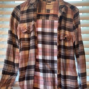 Pink and gray flannel
